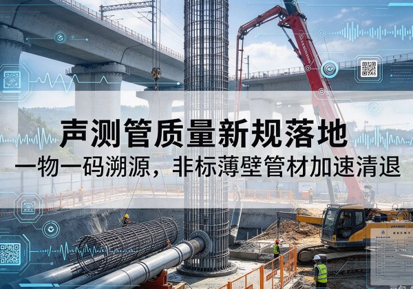 聂拉木声测管质量新规落地，一物一码溯源，非标薄壁管材加速清退